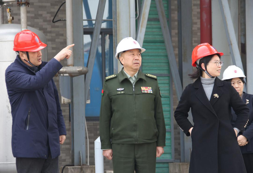 常州市委常委、常州军分区大校司令员廖鹏一行来常州mksport体育调研公司党管武装相关工作